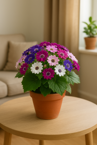 شرایط نگهداری گل سینره در خانه